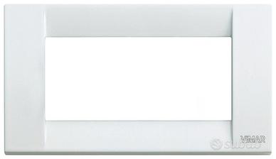 Placca Vimar idea 4 mod bianca in metallo 16734.01