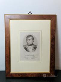 Incisione antica 1805 Napoleone Imp Re d Italia