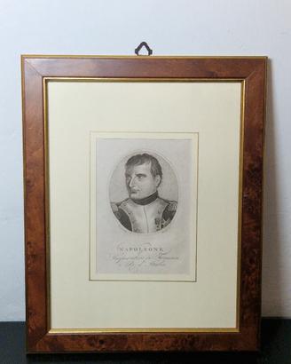 Incisione antica 1805 Napoleone Imp Re d Italia