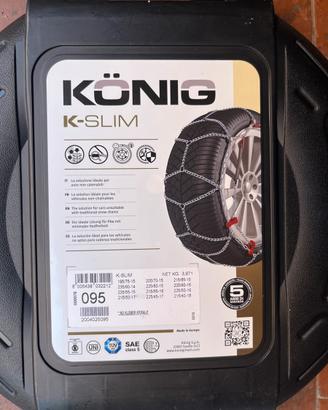 Catene da neve KONIG K-SLIM 095 NUOVE