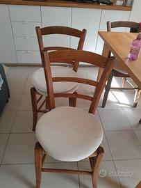 sedie tradizionali contadine 