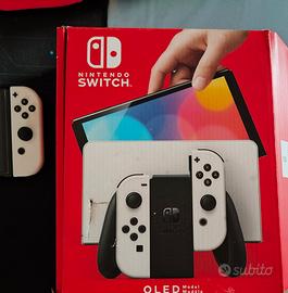 nintendo swich oled bianca pro controller e giochi