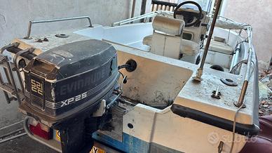 Barca 4,5 metri con carrello omologato