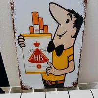 Placca retrò per sigarette, HB