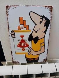 Placca retrò per sigarette, HB