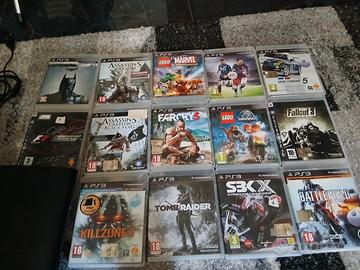 ps3 nera compreso giochi e cavi