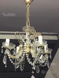 Lampadario classico 4 luci in cristallo Swarovski