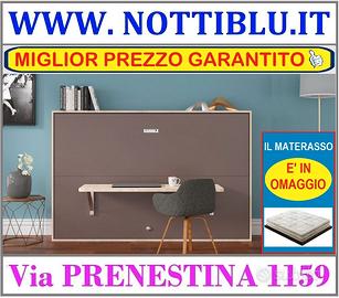 Letto a Scomparsa RUDY 1p&1/2 + MATERASSO OMAGGIO