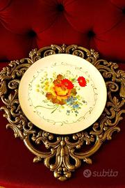 antico piatto vassoio, meraviglioso trionfo rose