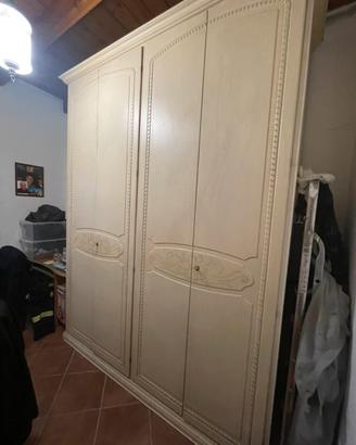 Armadio a 4 ante avorio