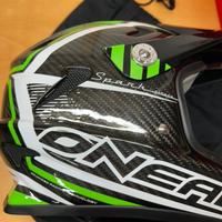 Casco enduro integrale MTB O’Neal nero verde