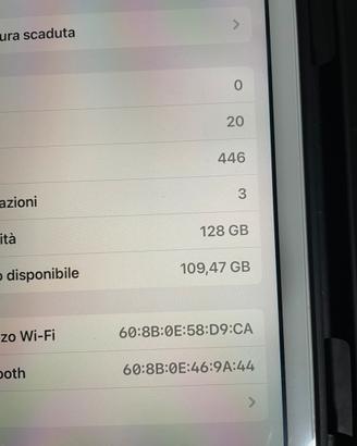Ipad 7^ generazione da128 gb.