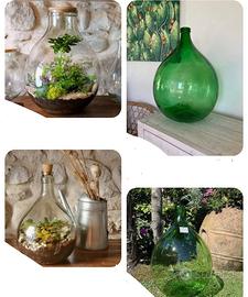 Damigiane in vetro per decorazioni da 54lt