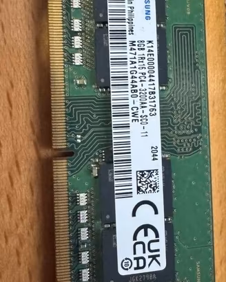 Memoria RAM Samsung 8GB DDR4 3200MHz (SODIMM)