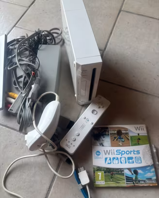 Nintendo Wii console con gioco wii sports