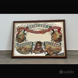Specchio insegna Heineken vintage 65 x 45 cm