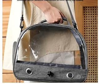 Trasportino e pettorina per calopsite