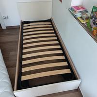 letto singolo con materasso 80x190