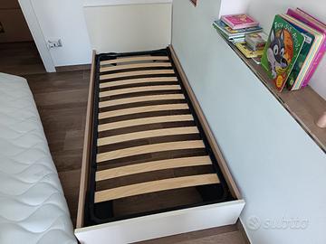 letto singolo con materasso 80x190