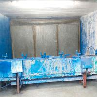 Cabina di verniciatura a velo d'acqua