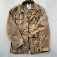 Giubotto Barbour International in Cotone Beige