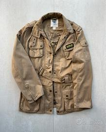Giubotto Barbour International in Cotone Beige