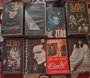 Renato Zero – Lotto 10 VHS originali da collezione