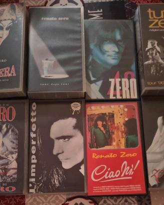 Renato Zero – Lotto 10 VHS originali da collezione