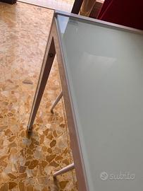 TAVOLO VETRO TEMPERATO 130x70