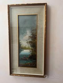 Quadro olio su tela seconda metà 1900