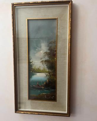 Quadro olio su tela seconda metà 1900