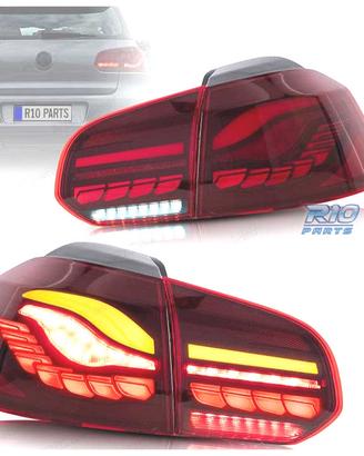 FANALI FULL LED VOLKSWAGEN VW GOLF 6 LIGHT BAR OLE
