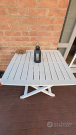 Tavolo pieghevole plastica bianco
