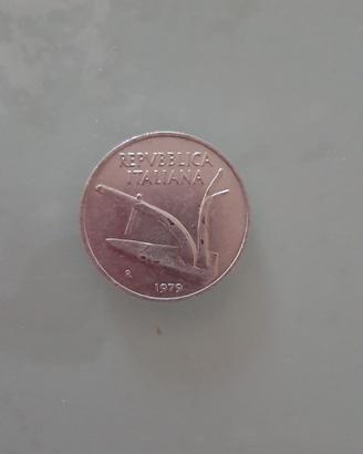 Repubblica italiana moneta 10 lire