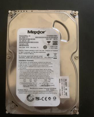 Hard disk 500gb