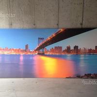 Quadro Stampa su tela New York 261x127 cm