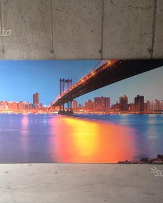 Quadro Stampa su tela New York 261x127 cm