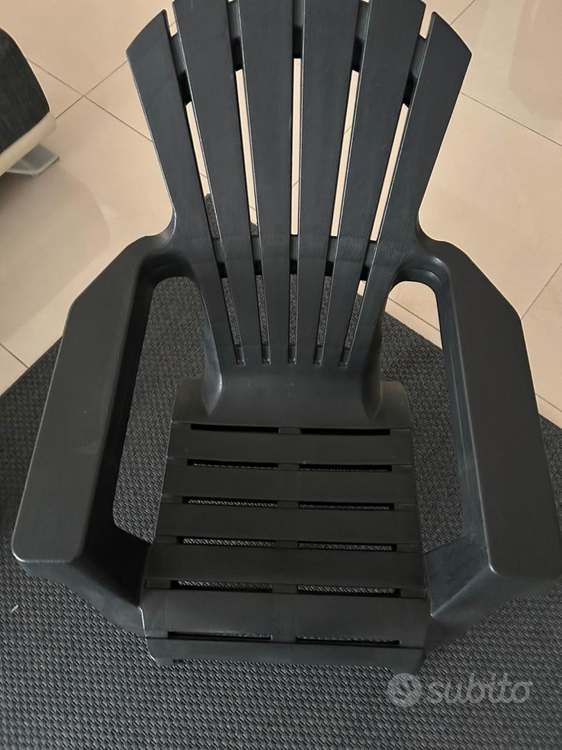 Gracious Living Contour Patio Muskoka Chair in Grey