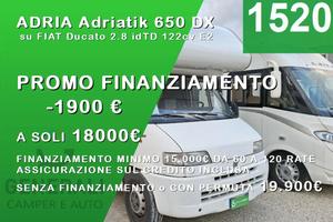 CAMPER ADRIA DUCATO MANSARDATO 6 POSTI DINETTE LET