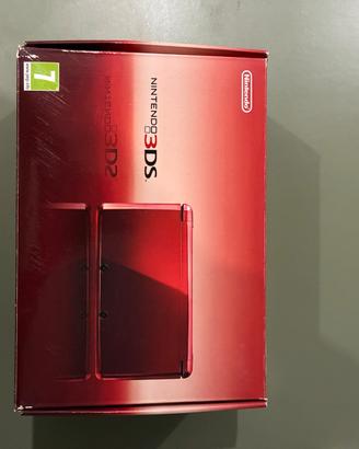 Nintendo 3DS old rosso metallico + 2 giochi