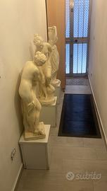 Statuine in gesso  le misura 70,80.90cm tutto