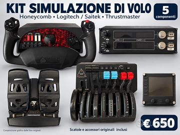 Kit simulatore volo professionale.