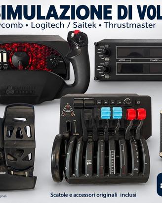 Kit simulatore volo professionale.