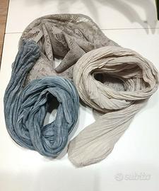Set tre sciarpine