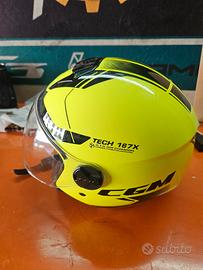 Casco Jet tg.S CGM Tech 167X giallo fluo