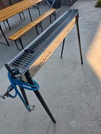 Arrosticini Grill Barbecue con Gas 1m Fornacelle/C