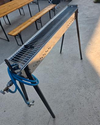 Arrosticini Grill Barbecue con Gas 1m Fornacelle/C
