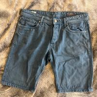 Bermuda jeans blu uomo taglia L
