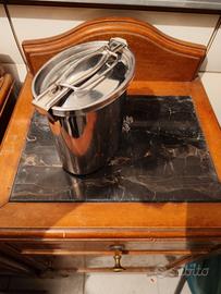 Gavetta vintage portavivande acciaio inox COMPLETA