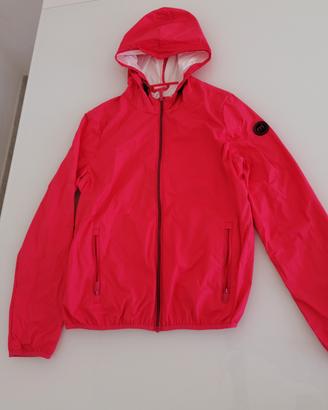 Giacca impermeabile Mistral rosa fluo fucsia